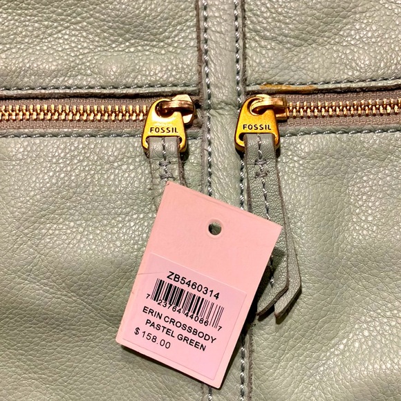 AUTHENTIC FOSSIL ERIN CROSSBODY PASTEL GREEN - Picture 6 of 6